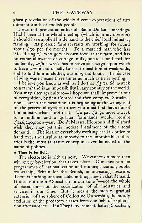 RAD175, 'Back on to our Socialism', An Open Letter to the Right Hon. J. Ramsay MacDonald; letter in reply from J. Ramsay MacDonald to James Leatham