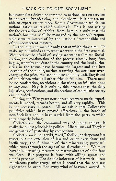 RAD175, 'Back on to our Socialism', An Open Letter to the Right Hon. J. Ramsay MacDonald; letter in reply from J. Ramsay MacDonald to James Leatham