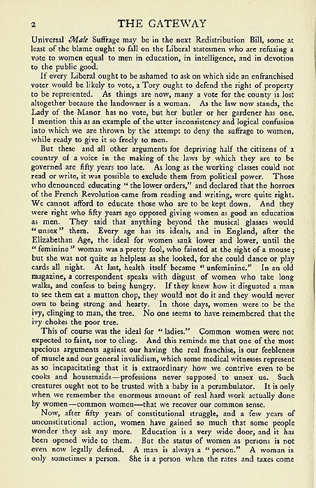 RAD180, Votes for Women: For and Against