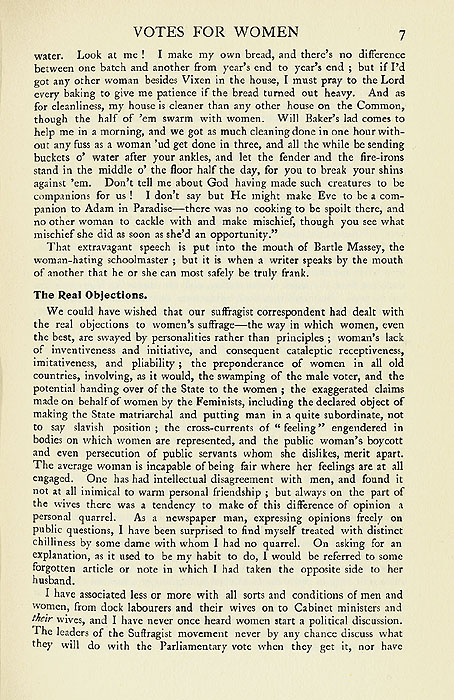 RAD180, Votes for Women: For and Against