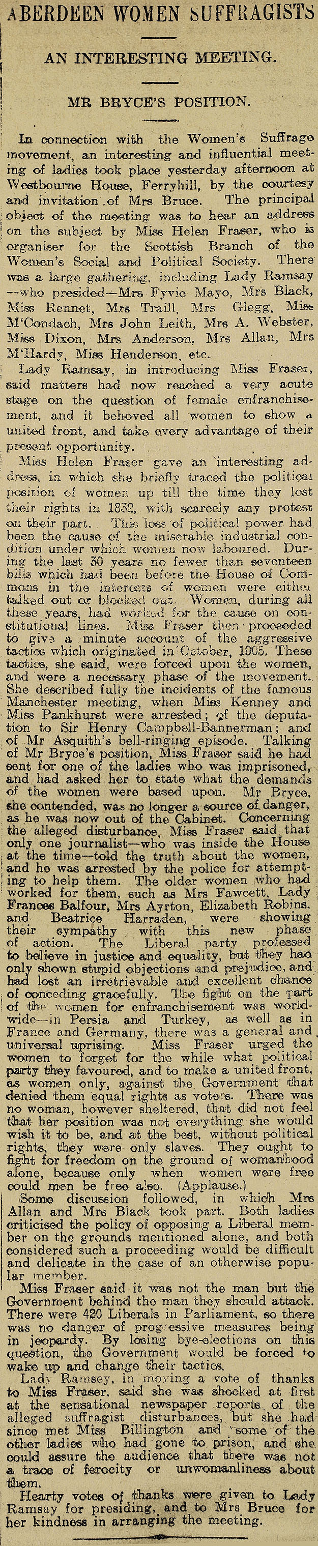 RAD182, Women Suffragists