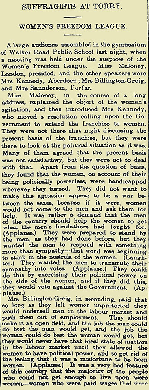 RAD182, Women Suffragists