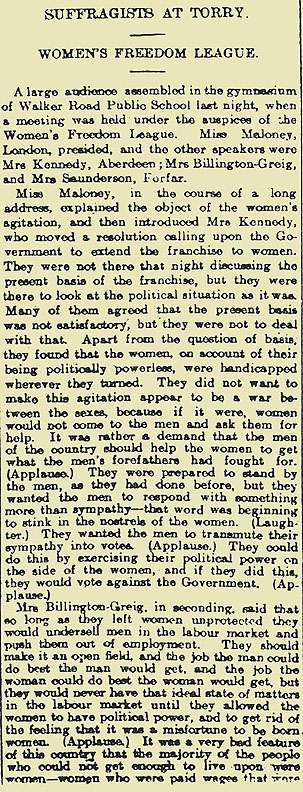 RAD182, Women Suffragists