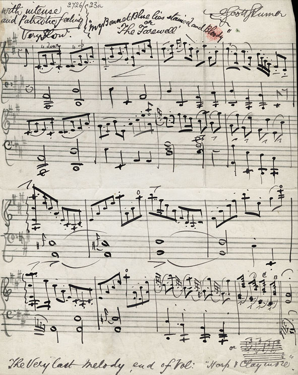 My Bonnet Blue lies stained and Bloody, or The Farewell