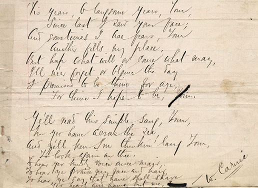 To ane far awa - words