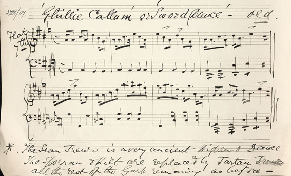 Ghillie Callum or Sword Dance