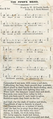 Words to The Piper's Weird