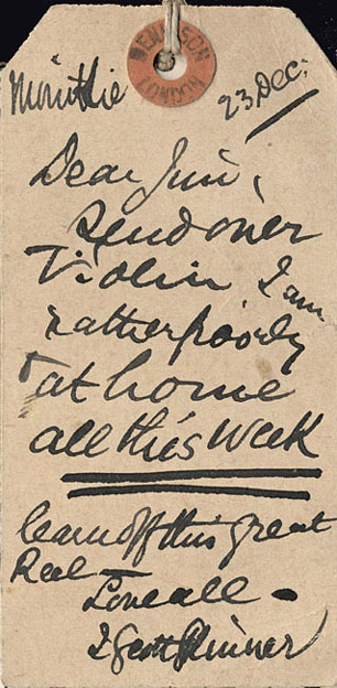 Label attached to Gladstone