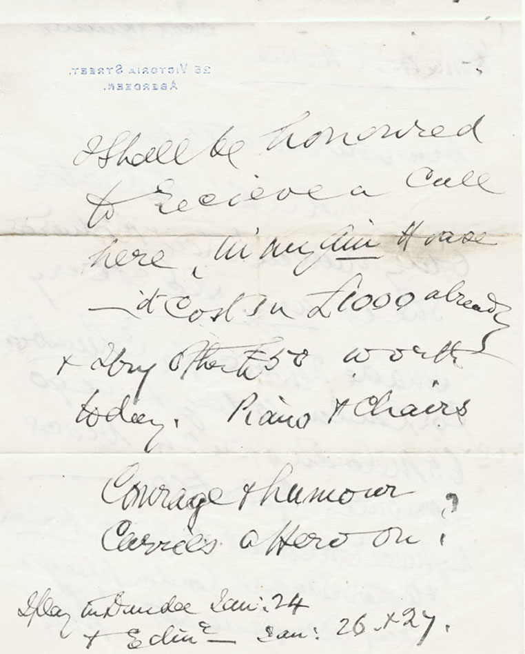 Page 2 of 2, Letter to David Waterson