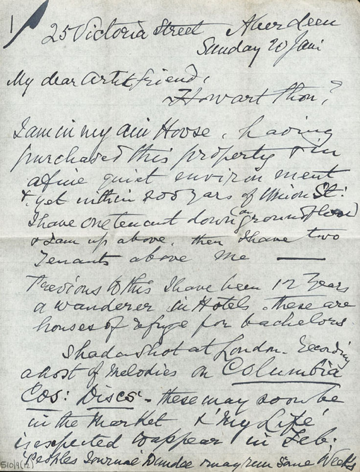 Page 1 of 2, Letter to David Waterson