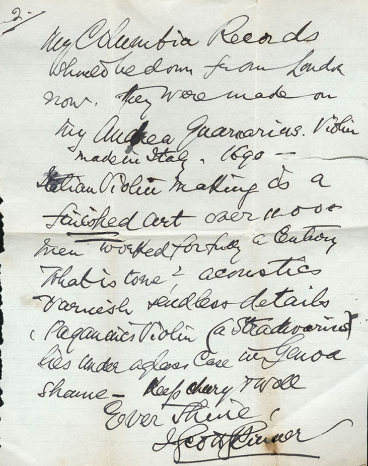 Page 2 of 2, Letter to David Waterson