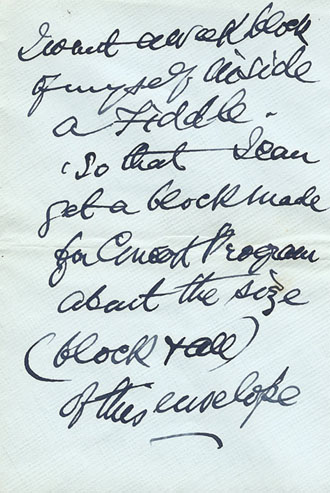 Request to artist David Waterson 