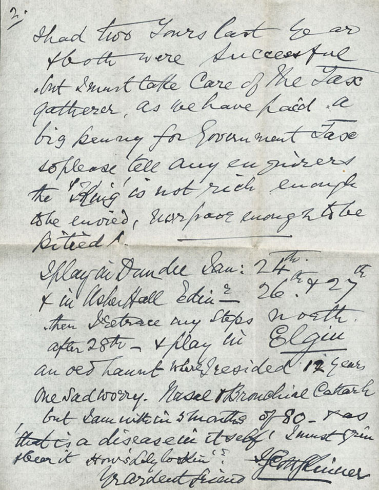 Letter to David Waterson