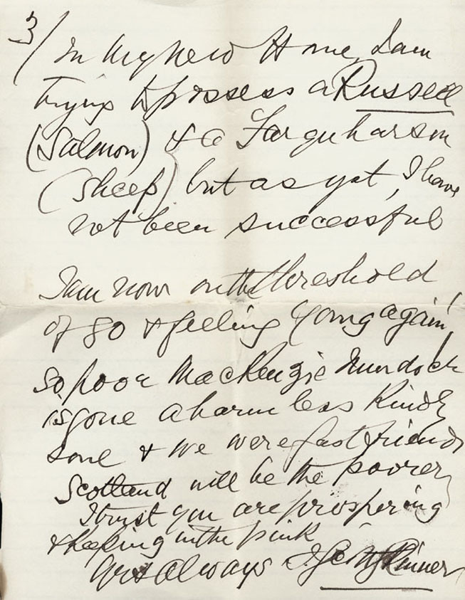 Page 3 of 3, Letter to David Waterson