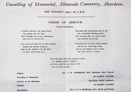 Scott Skinner Memorial Unveiling