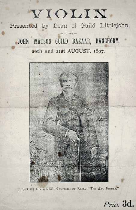 Verso of £10 Fiddle Manuscript