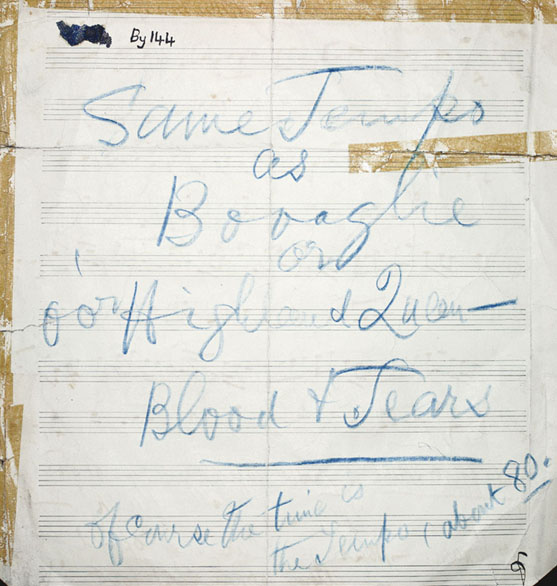 Verso of The Chief of Bemersyde