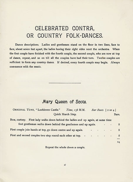 Mary Queen of Scots country dance