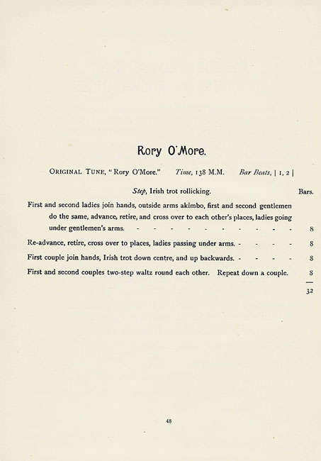 Rory o' More,  country dance