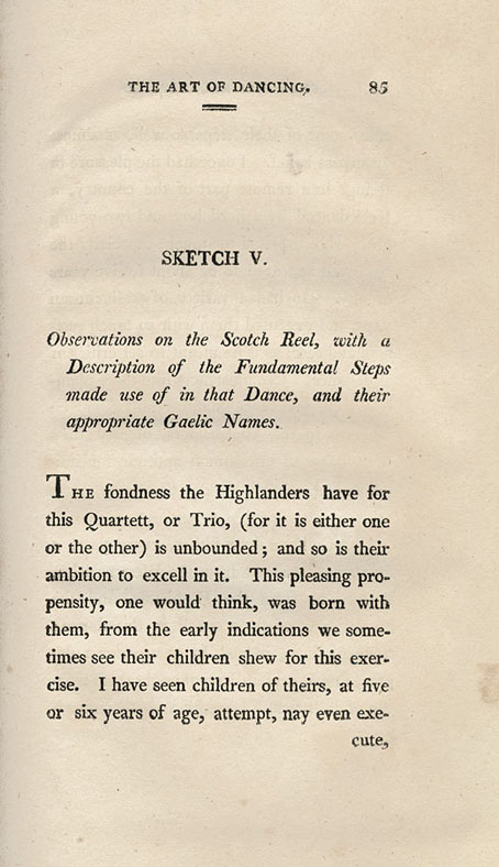 Page 1 of 8 of Sketch 5, Peacock's The art of Dancing