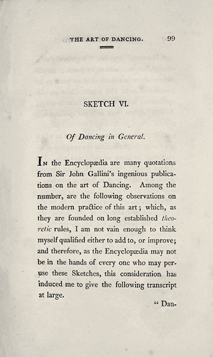 Page 1 of 8 of Sketch 6, Peacock's Art of Dancing