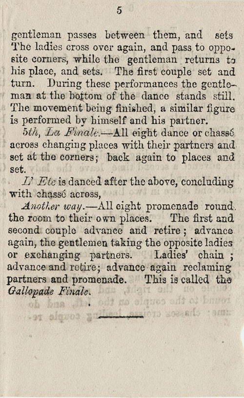 Page 3 of 3, Payne's First Set of Quadrilles, The Ball-Room Guide