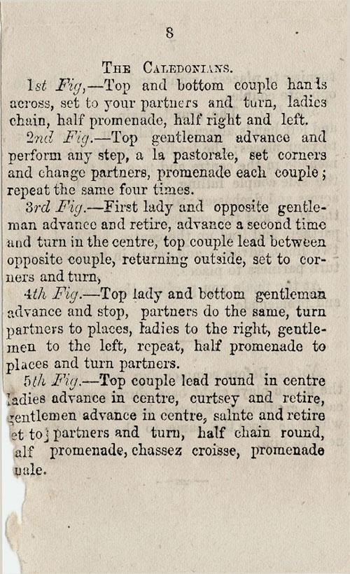 The Caledonian Quadrilles, The Ball-Room Guide