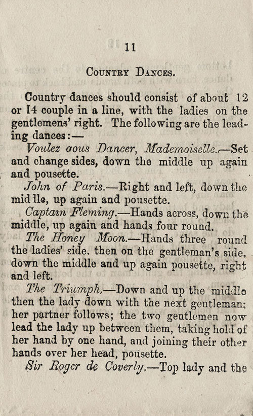 Page 1 of 2, Country Dances, The Ball-Room Guide