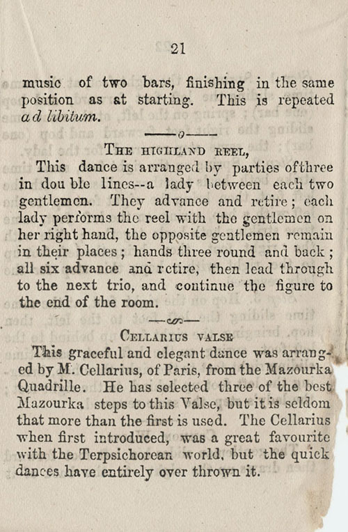 Page 2 of 2 The Waltz; Page 1 of 2 Cellarius Valse, The Ball-Room Guide