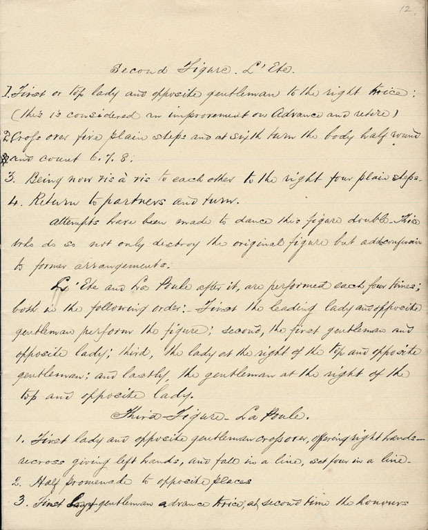 Page 3 of 4 Quadrilles, Second Figure