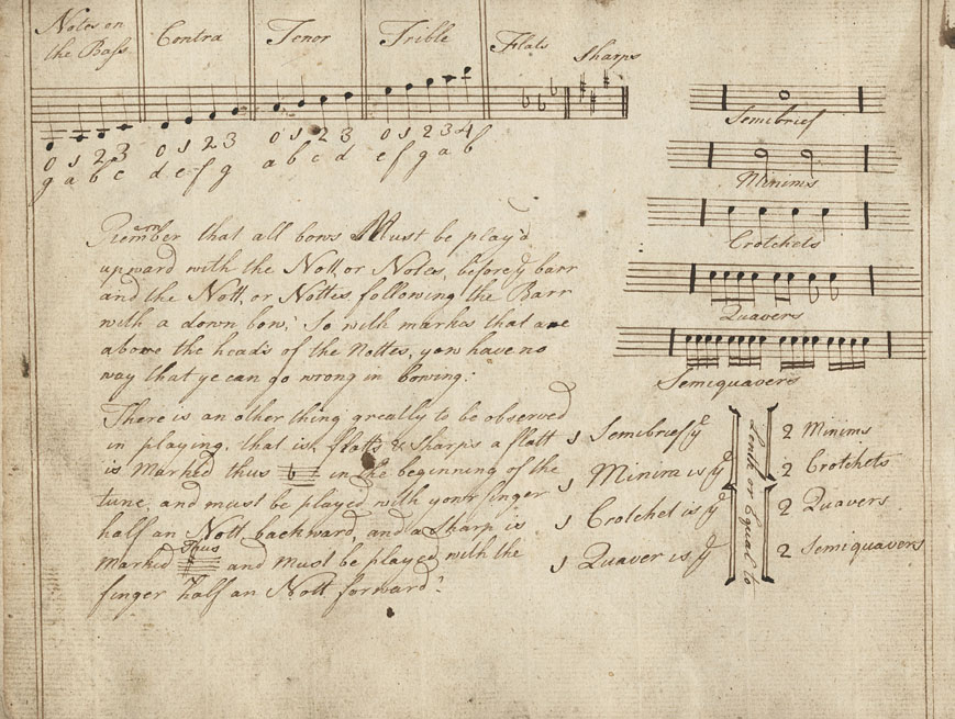 Rudiments of Music, John Niven Collection