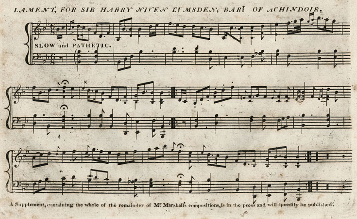 Lament for Sir Harry Niven Lumsden, Bart of Achindoir