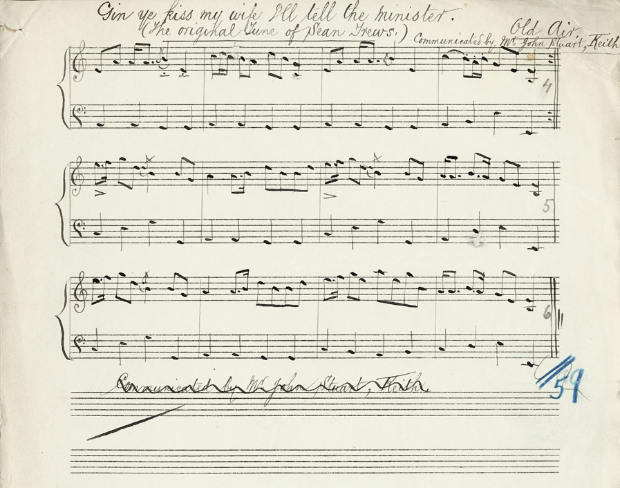 Gin ye kiss my wife I'll tell the minister