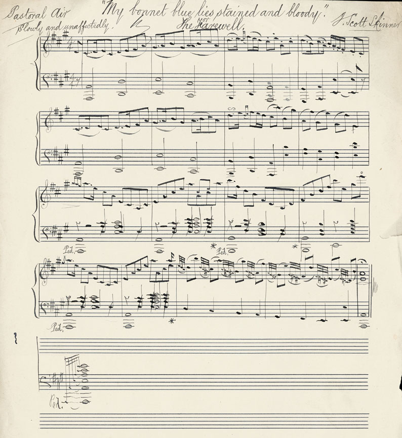 My bonnet blue lies stained and bloody or The Farewell