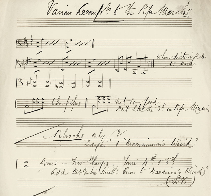 Various Accompaniments to the Pipe Marches