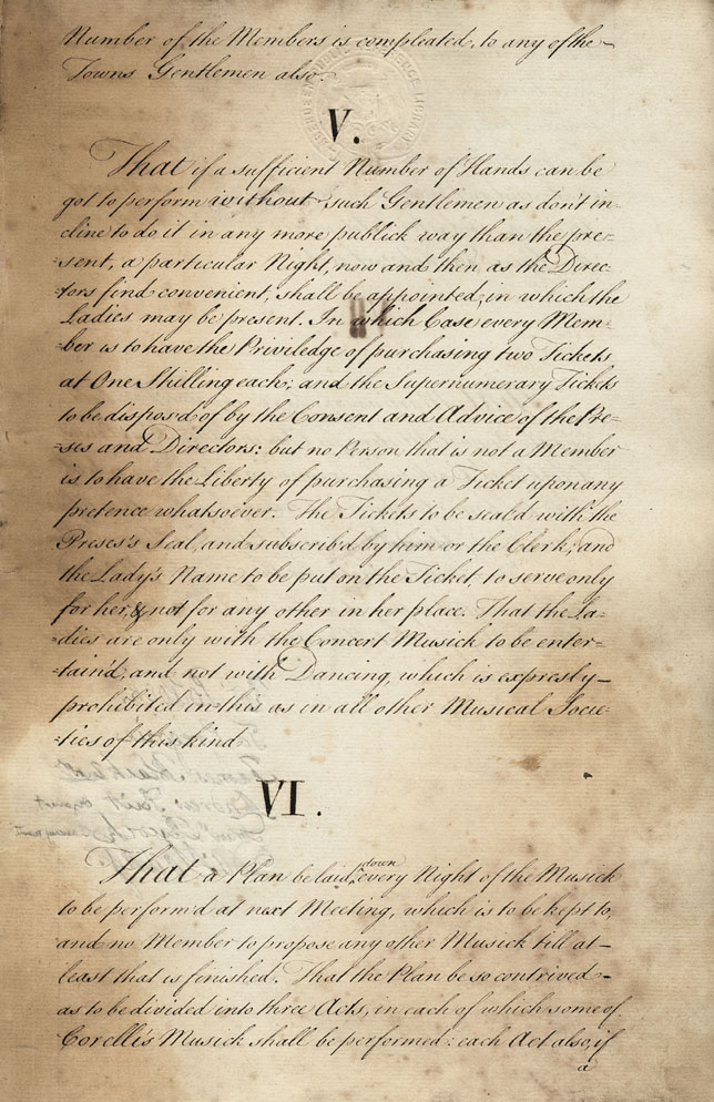 Page 3 of 4, Resolutions of the original Aberdeen Musical Society