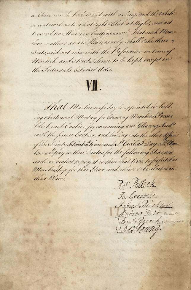 Page 4 of 4, Resolutions of the original Aberdeen Musical Society