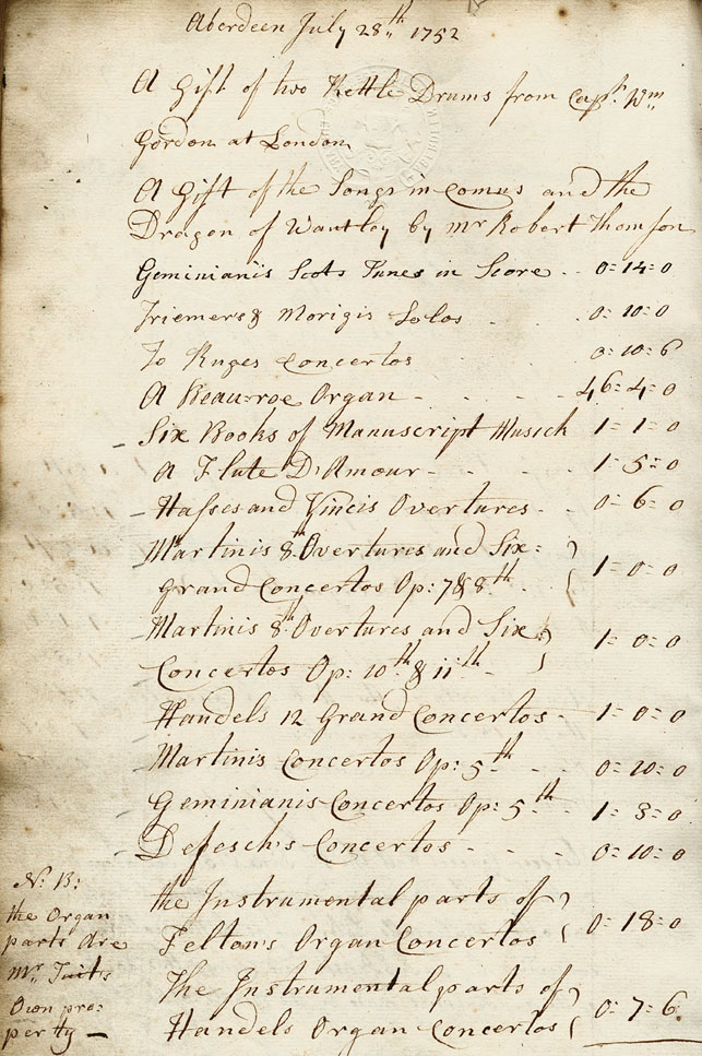 Page 3 of 5, Aberdeen Musical Society, Inventory