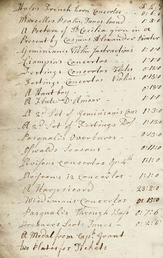 Page 5 of 5, Aberdeen Musical Society, Inventory