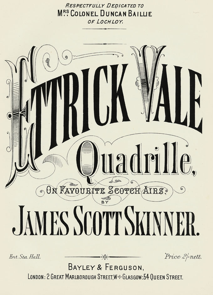 Ettrick Vale Quadrille, title page