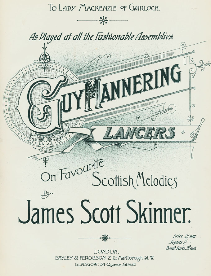 Guy Mannering Lancers, title page 