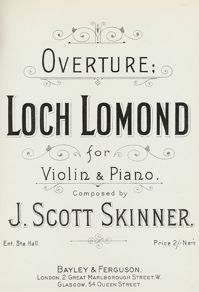 Loch Lomond, title page