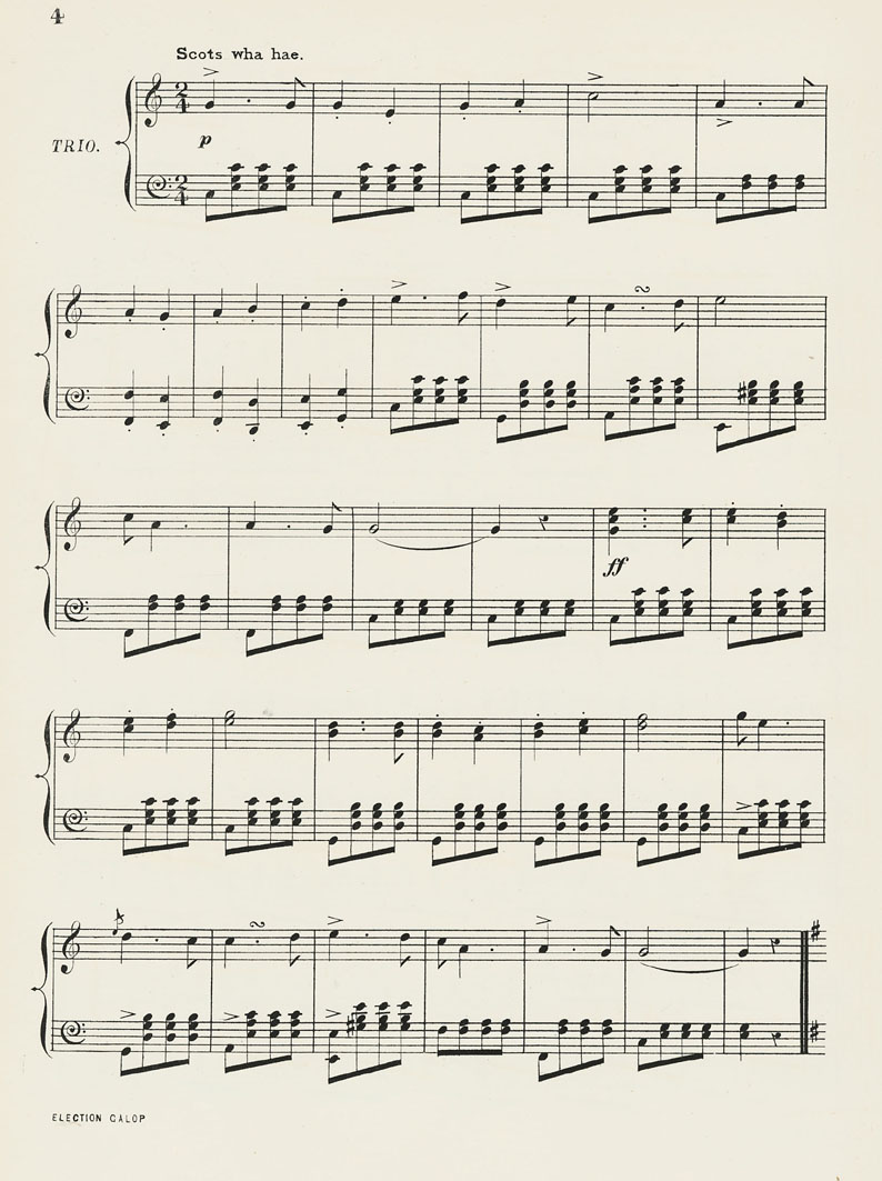 Page 4 of 5, The Election Galop, Trio