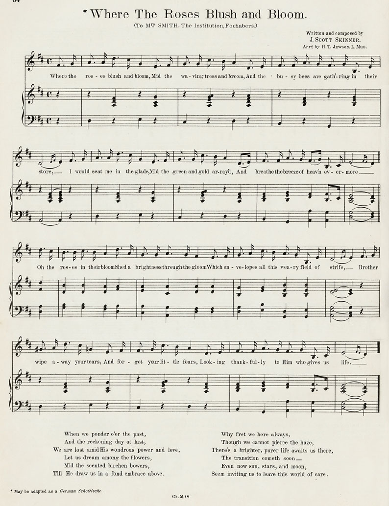 Where The Roses Blush and Bloom.