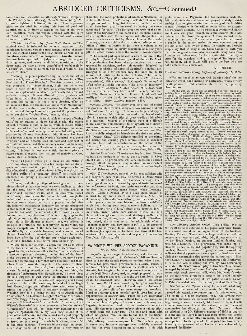 Page 2 of 4, Abridged Criticisms from The Logie Collection of Original Music