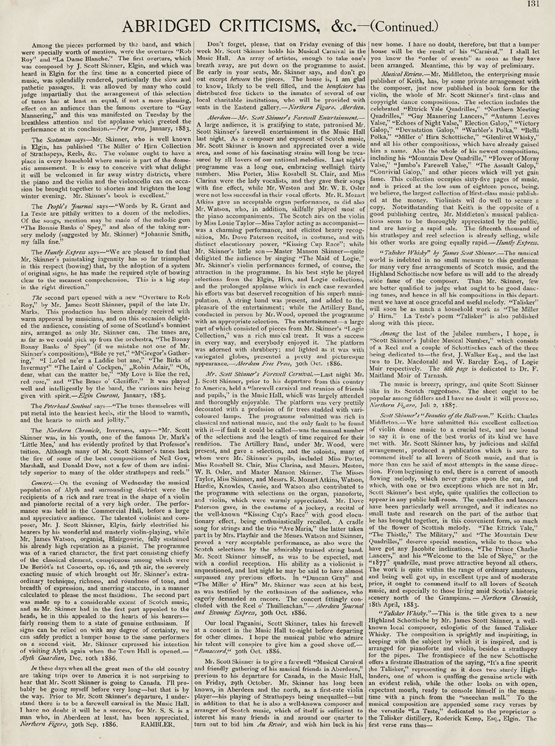 Page 3 of 4, Abridged Criticisms from The Logie Collection of Original Music