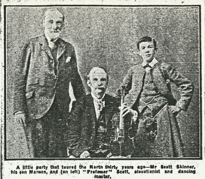 Image of William Scott, James Scott Skinner and his son, Manson