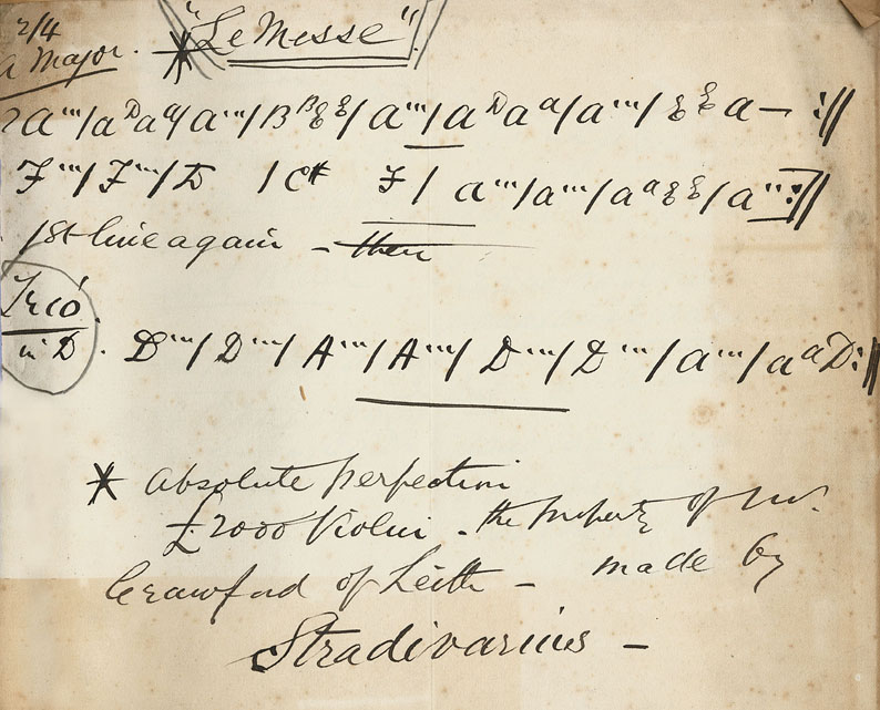 Accompaniment to 'Le Messe'