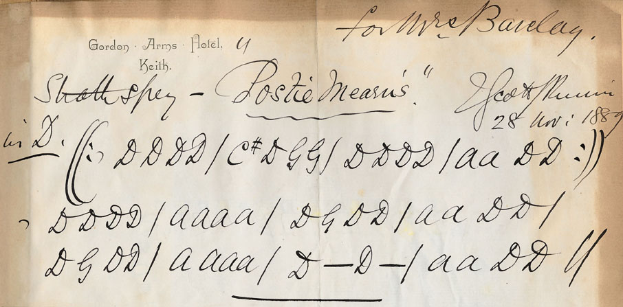 Accompaniment to Postie Mearns