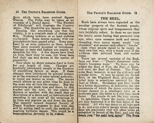 Pages 10 and 11 of the introduction to Skinners The People's Ball Room Guide